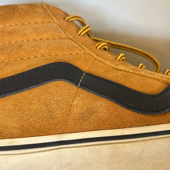 Vans Sk8 Hi Pro Wheat Brown Suede Skate Shoes Sneakers Mens Size 8.5 Womens 10 - Picture 13 of 15